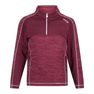 Regatta Childrens/Kids Hewley Recycled Half Zip Fleece Top / Violet/Amaranth Haz
